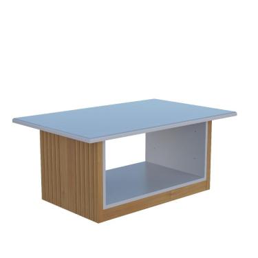 Imagem de Mesa De Centro Veneza Em Mdp Valdemoveis Cinamomo/off-white