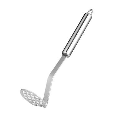 Imagem de Espremedor de batatas em aço inoxidável, ferramenta complementar para alimentos, aderência ergonômica e confortável