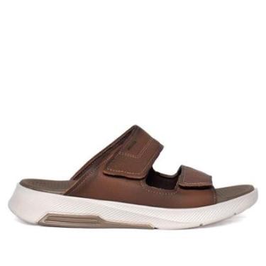 Imagem de Chinelo Masculino Pegada Float Couro Marrom-Feminino