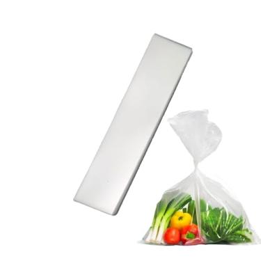 Imagem de Pacote com 100 capas de plástico resseláveis - sacos de poliéster estreitos abertos planos para lanches, joias, artesanato, material de escritório - sacos de armazenamento pequenos transparentes para