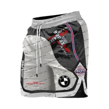 Imagem de Bermuda Masculina Respirável De Secagem Rápida BMW Para Motociclismo E