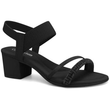 Imagem de Sandalia Feminina ComfortFlex Conforto Calce Facil Elastico Casual Sal