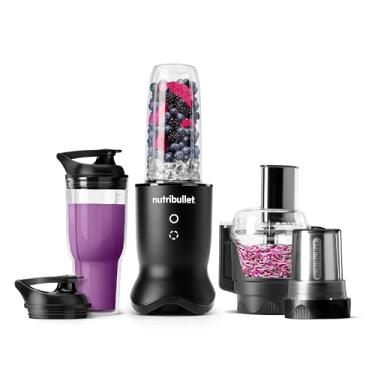 Imagem de Nutribullet Sistema de cozinha compacto Ultra Plus+ 3-1, sistema de cozimento de 1200 W com liquidificador, processador de alimentos e moedor de café e moedor de especiarias, copo misturador de 100 ml