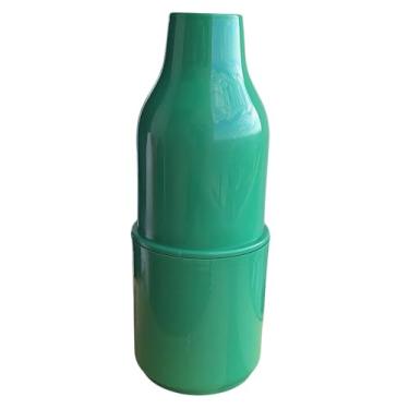 Imagem de Garrafa Porta Cerveja Térmica com Câmara Fria Verde 600ml Base Termo-Congelante Fri-Ice