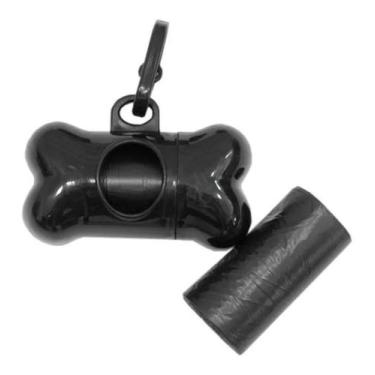 Imagem de Kit Higiênico Para Cachorro Cata Caca Coleta Coco Cão passeio - Preto 