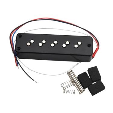 Imagem de oshhni Captador Humbucker para Baixo de 5 Cordas, Peça de Reposição, Fácil de Instalar, Saída Potente, Acessórios para Instrumentos Musicais, Captador Do Braço