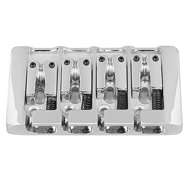 Imagem de aqxreight Ponte de Baixo Em Forma de L 4 Cordas de Metal de Alta Massa Acessório de Ponte de Baixo Elétrico para Instrumento Musical Volume Preto Expressão de Tom Aprimorada Sela Melhorada Fornece