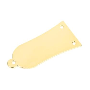 Imagem de Naroote Treliça Haste Capa Protetora de Ferro Resistente para Guitarra e Baixo 3 Furos Estilo Sino para a Maioria das Guitarras e Baixos Metal Preto (Ouro)