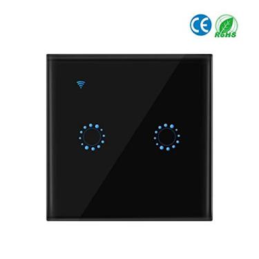Imagem de Interruptor de Luz WiFi Sem Fio Parede Tocável com Controle Remoto via APP Função Timer por Voz Compatível Home Assistant Compartilhamento para iOS An