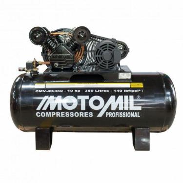 Imagem de Compressor 140lbs 10hp Trifásico 220/380v Cmv-40/350 Motomil
