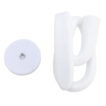 Imagem de Suporte de porta de lavadora de carga frontal Magnético flexível ajustável Suporte de porta de máquina de lavar para manter aberta e ventilação adequada Adequado para lavadoras e (Branca)