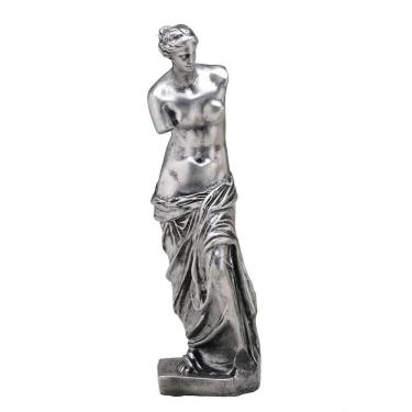 Imagem de Figura Decorativa Estatueta Vênus Milo Prata 29 X 8 X 8 Cm