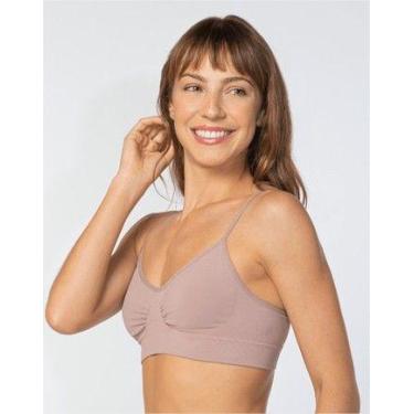 Imagem de Sutiã Top Clássico Loba Lupo Microfibra Sem Costura - 41100-01, Nude, 