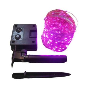 Imagem de Luzes De Cordão De Fio De Cobre LED Para Exterior, Pisca-Pisca Solar P