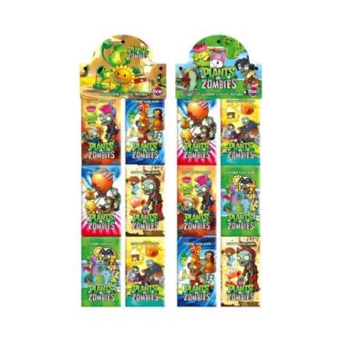 Imagem de 8 pçs/saco Plantas vs. Zombies Cartão Anime Raro Coleção Cartão Brinqu