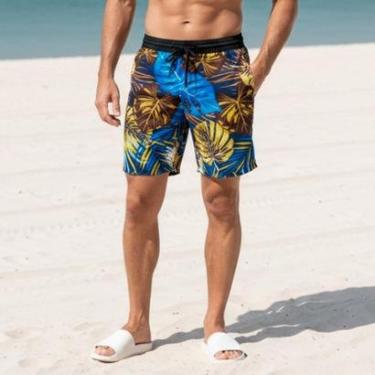 Imagem de Bermuda Praia Tactel Elastano Premium Short Mauricinho-Masculino