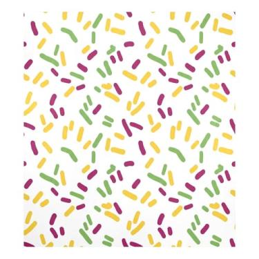 Imagem de Blueangle Mardi Gras Confetti capa magnética para lava-louças, decoração frontal da capa da máquina de lavar louça, adesivos de eletrodomésticos, adesivos de eletrodomésticos, 58 cm C x 66 cm adesivo