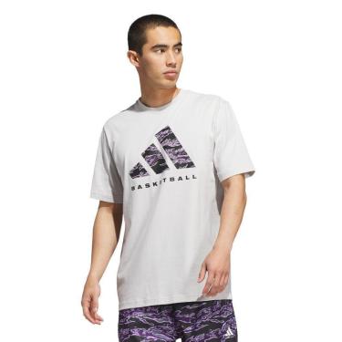 Imagem de Camiseta Adidas Estampada de Basquete Masculina-Masculino