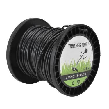 Imagem de KIMISS Linha de Aparador de Fio Redondo para 3, M Preto - Linha de Fio de Nylon Eficiente e de Baixo Ruído para Cortadores de Grama e Aparadores, Ideal para Jardins (30m)