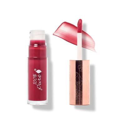 Imagem de Brilho labial 100% puro, vinho de romã, alto brilho, 4 mL - 100% PURE