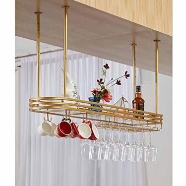 Imagem de Prateleira de teto industrial - Prateleira flutuante rústica para armazenamento de garagem, estante de parede com suportes de metal, prateleira suspensa resistente para organização de casa e