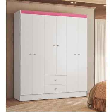 Imagem de Guarda Roupa Casal 6 Portas 2 Gavetass 1,53x1,82 Itália Kits Paraná, B