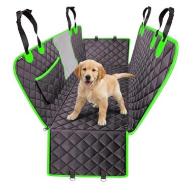 Imagem de Capa Protetora Banco Traseiro Cães Pet Porta-malas 2em1 Tapete Carro Cachorro Impermeável Antiodor Antipelos Xixi Urina Cinto Segurança Tela Antiansiedade 4camadas Oxford Antiderrapante Premium