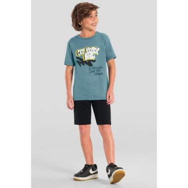 Imagem de Conjunto infantil menino estampado Brandili, 10, Azul