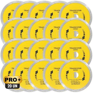 Imagem de Kit Com 20 Disco Diamantado Contínuo 110X20Mm Porcelanato