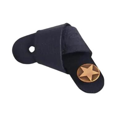 Imagem de Adaptador De Botão Ajustável De Couro Para Correia De Guitarra E Baixo