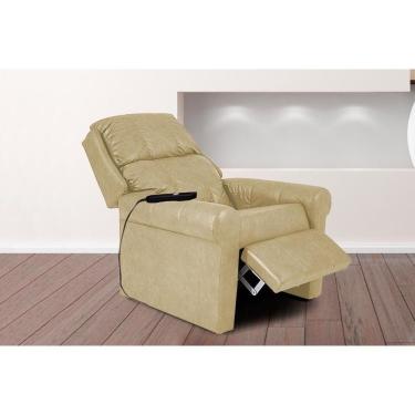 Imagem de Poltrona Reclinável C- Massagem P- Sala Mh 1216 Two Way Courano Creme - Herval