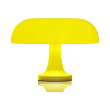 Imagem de Luminária De Mesa Clássica Laranja Em Formato De Cogumelo, Arte Modern