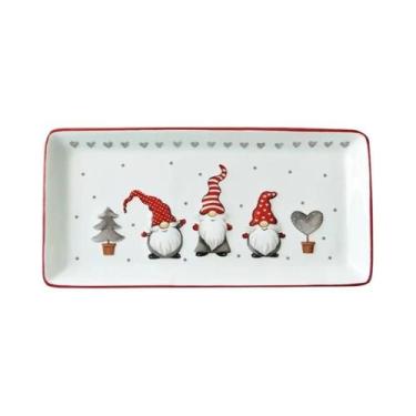 Imagem de Conjunto De Louças Cerâmicas Do Papai Noel Nórdico, Prato, Talheres, E