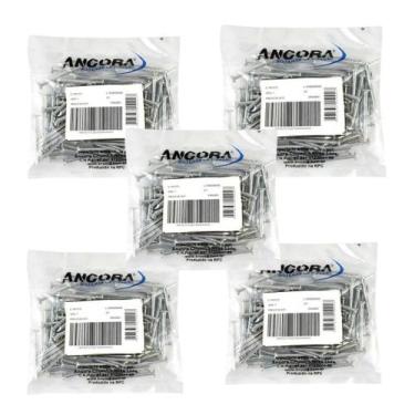 Imagem de Kit 5 Unidades Prego De Aço 17x21 (3,00x48mm) Zincado Âncora - Ancora
