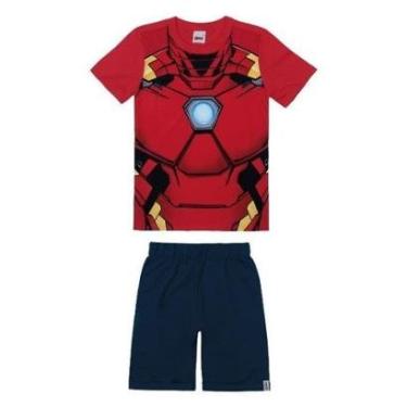Imagem de Conjunto Infantil Vingadores Com Máscara Malwee Ref. 83170-Masculino