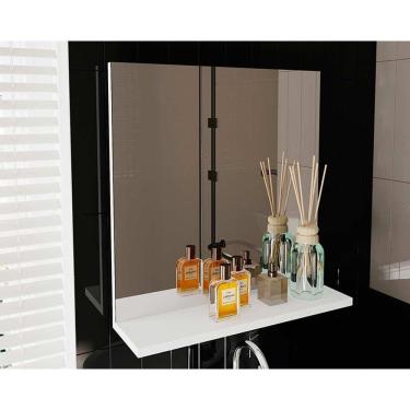 Imagem de Espelheira De Banheiro 3642 45x46,5cm Branco - Tecno Mobili