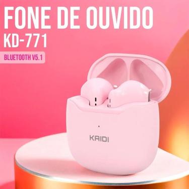 Imagem de Fone de Ouvido Kaidi 771 Bluetooth 5.1 KD-771 TWS Touch 775 5603 5602 Cor:-Unissex