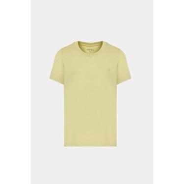 Imagem de Camiseta Aramis Tricot Algodão Manga Curta Bordado Citrico-Masculino