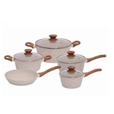 Imagem de Conjunto De Panelas Fundo Triplo Inducao Ceramica 5 Pcs Mimo - Mimo St