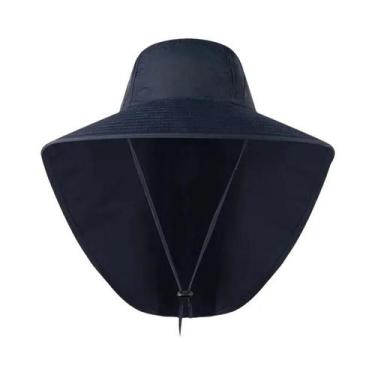 Imagem de Chapéu Safari Unissex Com Aba Larga, Protetor Solar E Protetor De Pesc