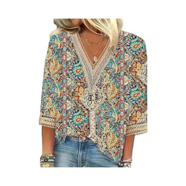 Imagem de Blusa Feminina Elegante De Manga Longa Solta, Moda Casual Para Fim De 