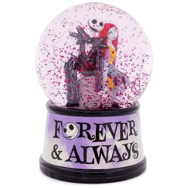 Imagem de Globo de Neve Iluminado Disney O Estranho Mundo de Jack Forever & Always, 15cm, com Glitter e Música