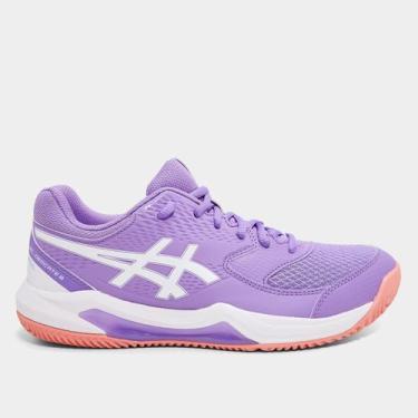 Imagem de Tênis Asics Gel-Dedicate 8 Padel Feminino, Roxo, Prata, 35
