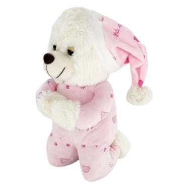 Imagem de Ursinho de Pelúcia que Reza a Oração Pai Nosso Fofy Toys Pijama e Gorr