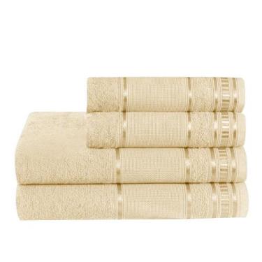 Imagem de Toalhas de Banho com Grande Capacidade de Absorção 4 Peças - 4Premium 