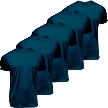 Imagem de Kit 5 camisas manga curta gola redonda Dryfit UV Plus Size - Garage 31