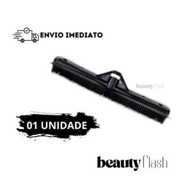 Imagem de Vassoura Silicone 3 Em 1 Antialérgica Cabeleireiro Barbeiro Petshop Ti