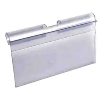 Imagem de Display Porta Preço PVC Cristal transparente  120 Peças  7,5 x 5,5 cm 