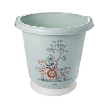 Imagem de Banheira Sensitive 17,2 Lts Infantil Ofurô De Bebê Plasútil, Safari