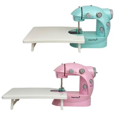 Imagem de Mini Máquina de Costura Elétrica com Mesa Portátil 2 Velocidades Pedal Luz Bivolt Importway